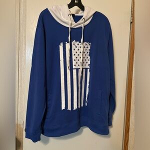 Blue and White Women’s Hoodie